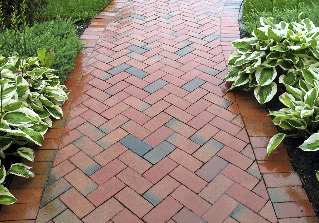 brick walkway