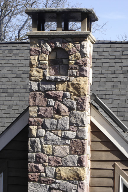 stone chimney